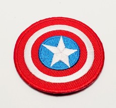 Captain America Shield Logo Embroidered Iron On Patch - $1.69