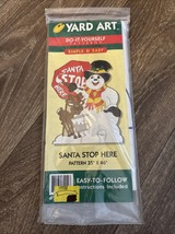 1998 Yard Art Santa Stop Here Pattern for Plywood #YA30019 Snowman Reindeer - $151.44 MXN