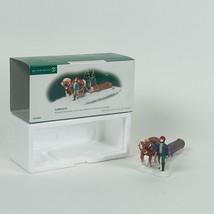 Department 56 Limberjack 2001 Figurine With Horse &amp; Log New England Vill... - £25.70 GBP