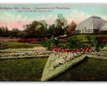 Washington Park Giardino E Veranda Chicago Illinois Il DB Cartolina Y6 - $3.37