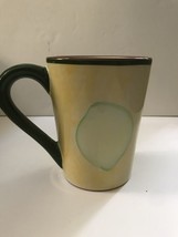 Cup Mug Hand Painted Lemon Yellow Lime Fruit Large Dishwasher Microwave ... - $16.26 CAD