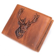 WESTAL Men&#39;s Genuine Leather Wallet High Quanlity Wallets Coin pocket  Zipper Pu - £67.33 GBP