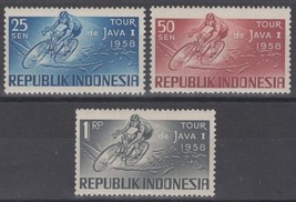 ZAYIX Indonesia 465-467 MH Bicycle Tour Sports  070122S41 - £1.18 GBP