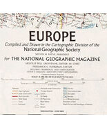 1969 Europe Map National Geographic Vintage Mediterranean Sea 30 x 28.5&quot;... - €25,75 EUR