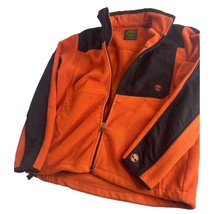 Timberland Men Fleece Jacket Full Zip Orange Medium M - $24.72