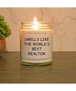 Smells Like The World&#39;s Best Realtor Candle | Real Estate Agent Gift | R... - $24.99