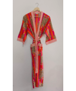 Kimono Robe with Pockets, Long kimono Robe,Cotton Kimono Robe, Plus Size... - $21.19