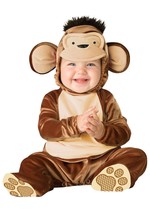 Mischievous Monkey Incharacter Halloween Baby Costume 9-12 mos Fantasia ... - £22.17 GBP