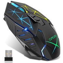 Wireless Mouse for Laptop Wireless Gaming Mouse with 2 Side Buttons for PS4/PS5/ - £21.88 GBP