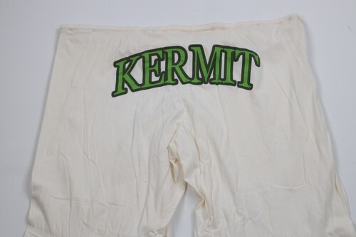 Vintage Y2K 2002 Muppets Womens 2XL Distressed Kermit the Frog Wide Leg Pants Item image 10
