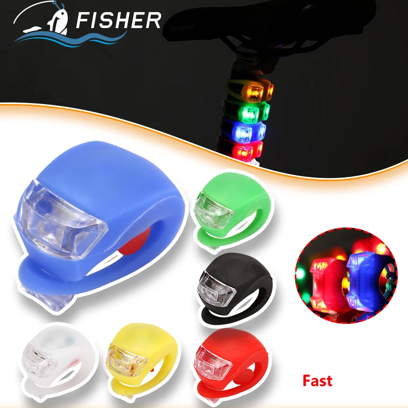 Silicone Frog Light 3 Mode Bicycle Light LED Flash Front Rear Bike Lamp ... - $10.88+