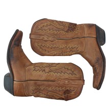 Old West 8.5 Cowboy Boots Brown Western Rodeo Cowgirl - $28.04