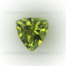 Natural Peridot Trillion Faceted Cut 5X5mm Parrot Green Color FL Clarity Loose G - £5.73 GBP