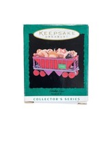 1996 Hallmark Keepsake Miniature Christmas Ornament Cookie Car Noel Railroad - $6.79