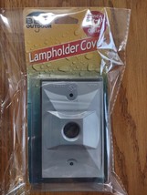 Bell Outdoor 5186-5 Gray 1-Outlet Weatherproof Rectangular Lampholder Cover - £13.88 GBP