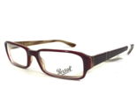 Persol Petite Eyeglasses Frames 2858-V 561 Brown Dark Red Rectangular 51... - £96.04 GBP