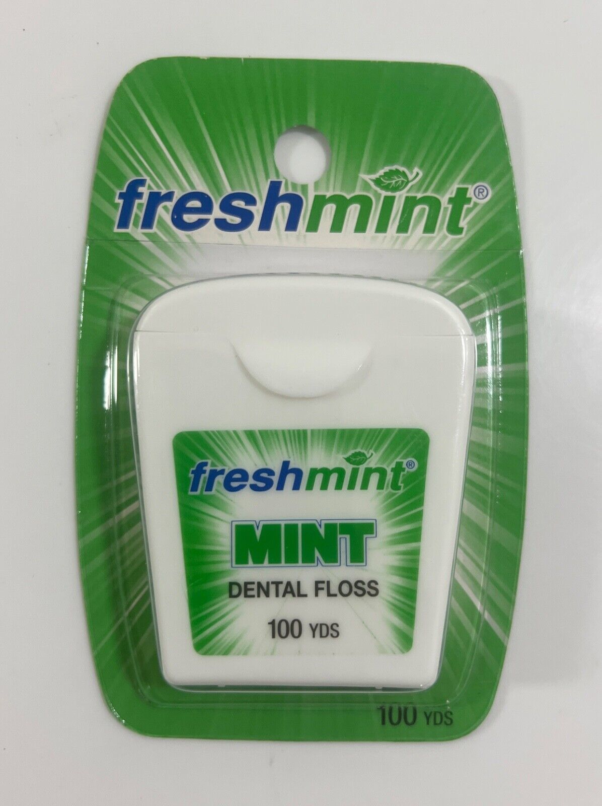Freshmint Waxed Dental Floss, 100 yds., Mint Flavor FACTORY SEALED - $1.97