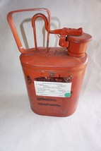 VINTAGE  STEEL PROTECTOSEAL 1 GALLON RED SAFETY CAN - £22.05 GBP
