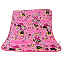 Disney Girl Minnie Mouse Pink Lightweight Blanket Throw Sleeping Cover 4... - $18.05