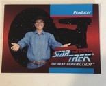 Star Trek Next Generation Trading Card #BTS21 Producer David Livingston - $1.97