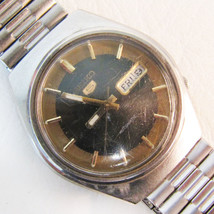 Vintage Mens Seiko 5 Day/Date Wristwatch 6309 8500 - £101.23 GBP
