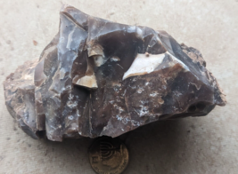 Natural MINERAL Rough Raw FLINT Ancient Stone Rock Modiin Israel #396 - £8.54 GBP