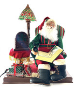 Animated Santa on a Chair, Radio and Lamp Music Plays From Radio, Santa ... - $129.04 CAD