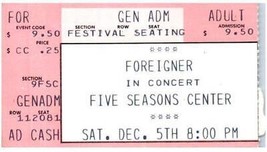 Vintage Foreigner Ticket Stub December 5 1981 Des Moines Iowa - £27.24 GBP