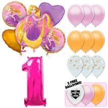 Rapunzel Deluxe Balloon Bouquet - Pink Number 1 - £26.31 GBP