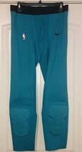 Nike NBA PRO Hyperstrong Padded Tights Pant 3/4 AA0755-428 Hornets Blue-2XLT New - $29.69