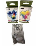 Dell 5 J5566 Black 1  Tri Color Photo Ink Cartridge J5567 - £19.00 GBP