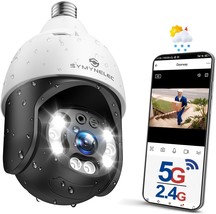 Symynelec 5Ghz/2.4Ghz Light Bulb Security Camera Outdoor Waterproof 2.5K, - $1,461.98 MXN