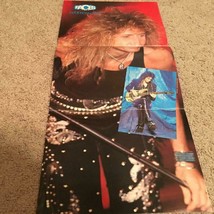 David Coverdale teen magazine poster clipping Rockline messy hair Whites... - $5.00