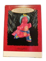 Nib 1994 Vintage Hallmark Keepsake Christmas Ornament Daughter Dinosaur - £6.04 GBP