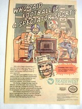 1989 Color Ad John Elway&#39;s Quarterback by Tradewest for the NES - $7.99
