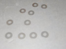 LIONEL PART 2454-8 - BLACK WASHER - SET OF 10 - NEW- W46Q - $1.57