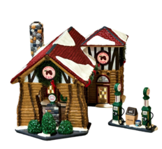DEPT 56 Snow Village Last Stop Gas Station #55012 w Light Cord and Box Retired - £26.91 GBP