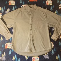 Women’s Olive Green Button Down Shirt, Size Medium, Preowned - £16.39 GBP