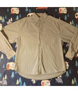Women’s Olive Green Button Down Shirt, Size Medium, Preowned - £16.13 GBP