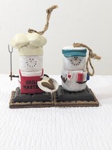 S&#39;MORES Ornaments set 2 Grill Master &amp; Poker Player Midwest Seasons Cannon Falls - $26.00