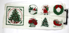 Old-Fashioned Christmas Patches Cranston Print Works Sewing Panels 44&quot; x 18&quot; - £10.52 GBP