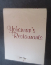 YOHANNAN&#39;S RESTAURANTS ATLANTA MatchBook Full and Unstruck - £0.79 GBP