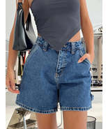High Waist Denim Shorts - $51.53 CAD