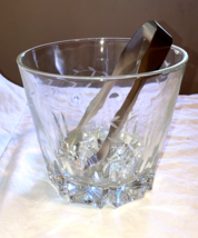 Vintage Mid Century Princess House Cut Crystal Etched Ice Bucket 5.5&quot; - £21.23 GBP