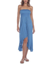 Swim Cover Up Strapless Dress Mediterranean Blue Size Small RAVIYA $38 -... - £10.64 GBP