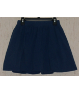 NEW GIRLS LANDS&#39; END DARK BLUE HEATHER KNIT PULL ON SKORT   SIZE M (10-12) - $442.10 MXN