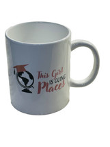 THIS GIRL GOING TO PLACES Coffee Mug 14 Oz. Coffee Cup Graduation Gift - £13.14 GBP