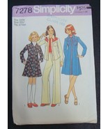 Vintage SIMPLICITY PATTERN 7278 GIRLS JEAN JACKET DRESS &amp; PANTS  13/14 U... - $12.22 CAD