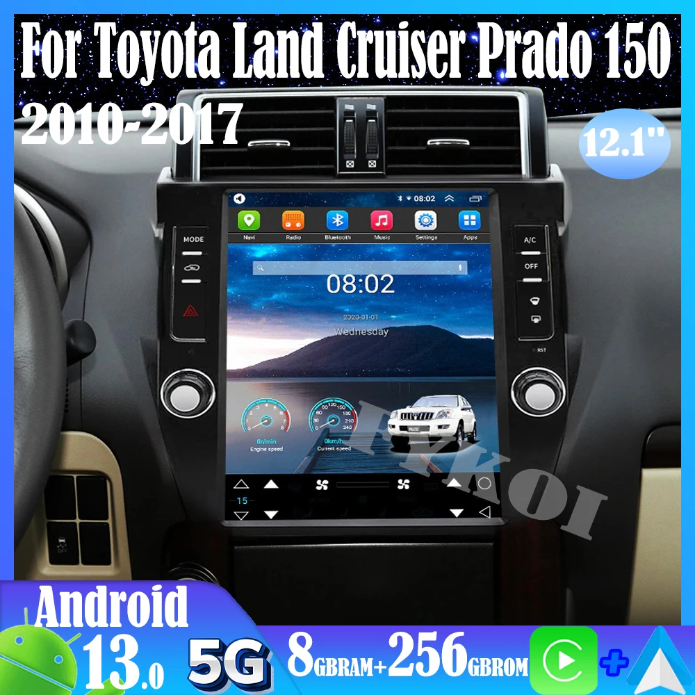 Android13 For Toyota Land Cruiser Prado 150 2010-2017 Car Radio Automotive - £426.24 GBP+