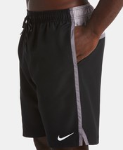 Nike Mens Diverge Perforated Colorblocked 9Inch Swim Trunks - £43.53 GBP